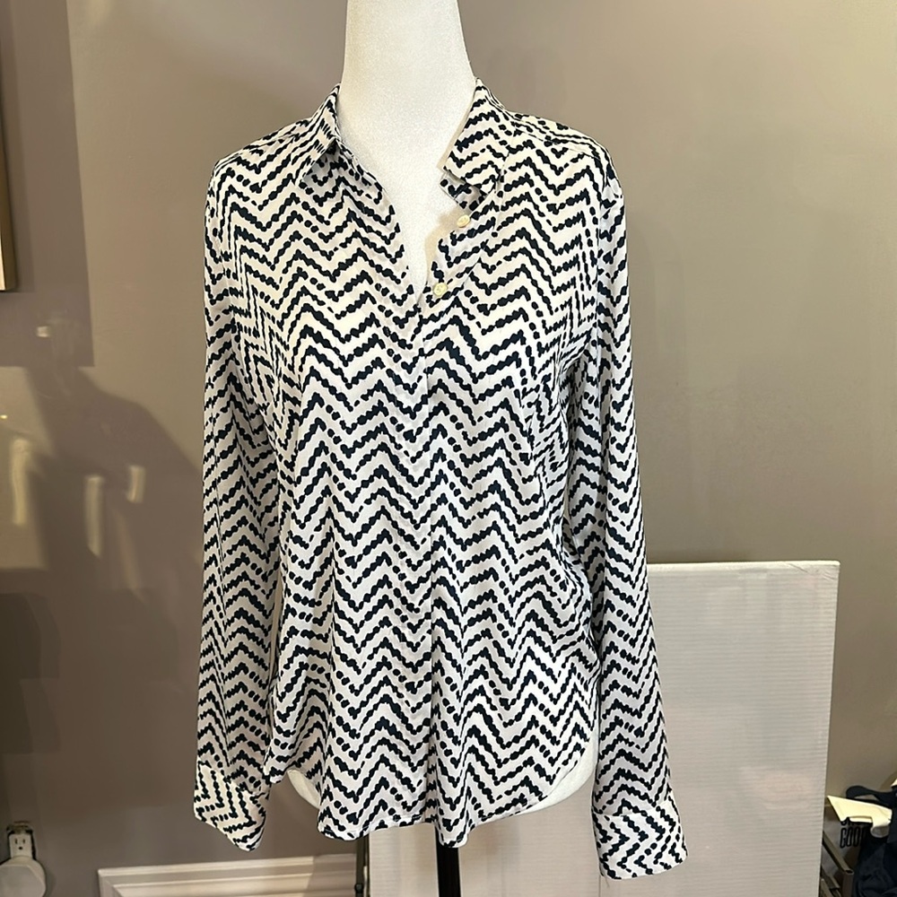 Ann Taylor long-sleeved button down blouse